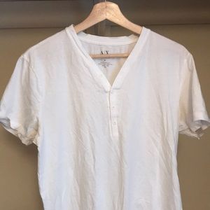 White T-shirt by Armani exchange. Size medium.